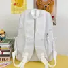 Mochila nueva, fresca y dulce de cuadros para estudiantes de secundaria y preparatoria, casual, simple, ligera, versátil, mochila de gran capacidad para ir al trabajo