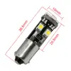 BA9S 1210 8SMD luz de LED para carro indicador de largura luz de seta luz de instrumento luz de canto 3528 8 luz decodificação CANBUS