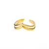 Tendencia Nueva Transfronteriza Anillo Ancho de Acero Inoxidable con Textura Geométrica para Hombres y Mujeres Irregular Acero de Titanio Anillo de Lujo de Gama Alta