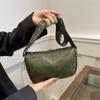Bolso casual de gran capacidad con textura de cuero suave, nuevo bolso bandolera versátil de primavera 2024, bolso casual estilo coreano