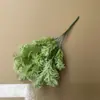 Planta Artificial Planta Verde Maceta Hojas Decorativas Pared de Plantas Arreglo Floral Accesorios Ramo de 7 Horquillas Hoja de Tortuga Hoja de Rábano Verde