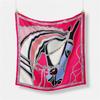Bufanda cuadrada pequeña decorativa de sarga para damas, estilo europeo y americano, nueva cadena de carruaje de 53 cm, bufanda pequeña, bufanda, venta al por mayor
