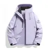 Nueva chaqueta tres en uno para exteriores de Luo Tu, cortavientos e impermeable, unisex, chaqueta cálida para montañismo