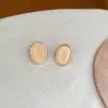 Brincos Ovais Acrílicos Coloridos com Sensação de Pintura a Óleo Retrô para Mulheres Design Moderno Sensação de Luxo Brincos de Tarraxa Acessórios para Orelha Acessórios de Joalheria