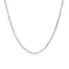 Deseo oferta caliente cobre plateado plata 4MM tres habitaciones un collar popular europeo y americano lateral collar NK joyería de comercio exterior en stock
