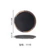 Prato Redondo de Melamina Prato para Churrasco Estilo Coreano Imitação de Porcelana Prato Plano Criativo Huofengxiang Prato de Carne para Fondue Prato de Carne Cortada na Hora