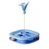 Brinquedo para Gato Mesa Giratória para Gato Brinquedo Interativo Três em Um Gato Varinha com Penas Autoentretenimento Alívio do Tédio Brinquedo para Gato