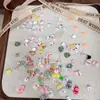 Mini Decoraciones Lindas Mixtas de Dibujos Animados para Uñas Versátil Navidad Gato DIY Resina Funda de Teléfono Accesorios para Uñas
