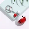Llavero de Campana Bicolor de Caramelo Colores Contrastantes Colgante de Muñeca de Metal Accesorios para Bolsos Soporte Regalo para Parejas