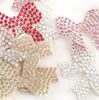 Novo Laço de Strass Hotfix Autoadesivo Laço de Strass Hotfix Design DIY Capa de Celular Bolsa Roupa Decoração Adesivo
