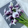 Flor de calla artificial mini transfronteriza, flor de calla artificial de PU, ramo popular en línea, accesorios para fotografía, exhibición popular de flor de seda