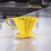 Taza de filtro de café manual V02, taza de filtro de café con filtro de goteo de cerámica, taza de pétalos para 1-4 personas