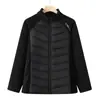 Chaqueta de Yoga Nueva de Otoño e Invierno para Mujeres de Mediana Edad, Cálida, con Empalmes, Chaqueta Deportiva de Algodón Ligera y Delgada para Correr al Aire Libre para Mamá