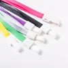 Vendas diretas da fábrica cordão de poliéster com logotipo para crachá, cordão para identificação para exposição, trabalho, estudante, porta-crachá com cordão