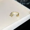 Set de Collar y Anillo Abierto con Forma de Estrella de Zirconia Chapado en Oro de 18 Quilates 2026 Nuevo Exquisito Lujo Temperamento Joyería