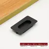 Puxador Oculto para Porta de Armário e Gaveta, Puxador Embutido para Porta de Correr, Puxador Recesso, Puxador Oculto de Liga de Ouro Preto