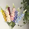 Flor de Delfinio Artificial para Arreglos Florales de Salón de Bodas y Hotel, Flor de Delfinio Artificial Personalizada