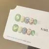 QianfanFlor MariposaDopamina Uñas Esculpidas Arte de Uñas Puro Hecho a Mano Premium Ojo de Gato Pegatinas para Uñas Piezas de Uñas Postizas