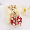 Llavero Creativo de Mariquita Siete Estrellas con Diamantes Llavero de Insecto Boutique Regalo Personalizado Colgante para Mochila Mayoreo