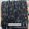4x 13mm ágata calcedônia pedra de pinho cristal tubo redondo contas soltas DIY acessórios de joias semiacabados cilíndrico atacado