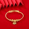 Pulsera Atrapasueños Vietnam Sha Jin para Mujer de Alto Sentido Red Popular Pulsera de Empuje y Tirón Ajustable Color Dorado Pulsera Fábrica al por Mayor
