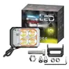 Focos para coche, luces LED, faros láser, cañón láser de lente, parrilla frontal transparente en ángulo, luces antiniebla de 3 lados, luces antiniebla, luces para coche