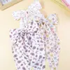 Accesorio para el Cabello Floral Estilo Coreano con Cola Larga Estampada, Pasador de Mariposa Estilo Pastoral Hecho a Mano, Pasador de Tela Dulce