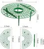 Soporte de Disco Redondo Estante para Fresas Soporte de Herramientas de Jardinería Anti-Inclinación Suministros para el Cultivo de Frutas Marco de Soporte para Plantas Verdes