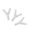 Conector de Manguera de Plástico con Forma de Y de 12.7 mm, Conector de Manguera con Púas, Accesorio Distribuidor de Agua de Tres Vías, Tubería Desviadora de Plástico PP de Conexión Rápida