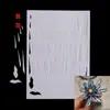 Cartón para envolver flores accesorios para el cabello bolsa de papel con dibujos accesorios papel adhesivo plantilla de papel casera cartón blanco corte de flores broche