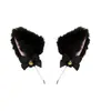 Set de 2 Diademas de Orejas de Gato para Mujer, Pinzas para el Cabello Lindas y Divertidas, Collares con Cascabeles, Cadenas para la Clavícula, Accesorios de Cabeza de Conejo