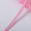 Venta directa del fabricante, suministro en stock de ribete de borde de ciempiés de seda de baja elasticidad de 0,8 cm con hilo dorado y plateado, encaje de color sólido para accesorios de indumentaria y textiles para el hogar