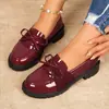 2026 Verano Nuevo Comercio Exterior Talla Grande Zapatos Casuales Cómodos para Mujer con Lazo Slip-On Cómodos Talla Única