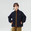 Valle del Viento 2026 Otoño Nueva Llegada Estilo Montaña Niños Bloque de Color Chaqueta de Polar Versátil Unisex Niños Forro Interior Cálido