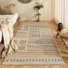 Alfombra de mesita de noche estilo bohemio transfronteriza, Alfombra larga resistente al desgaste y antideslizante para sala de estar, Felpudo fácil de cuidar para dormitorio