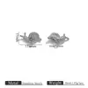 Colgante de Animal Jirafa Pingüino de Acero Inoxidable Transfronterizo Europeo y Americano Chapado en Oro de 18K Accesorios de Joyería Colgante DIY Collar