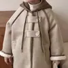 Elegante y genial abrigo de otoño e invierno para niños, chaqueta de lana cálida y engrosada de moda para niños, ropa de moda para niños