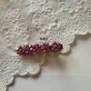 Horquilla de flor de pedrería de alta calidad clip para flequillo de frente de alto valor de color clip lateral de Corea del Sur delicado clip de pico de pato