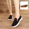 Bajo Precio Más VendidoZapatos de Lona Zapatos Casuales de Primavera Zapatos Planos sin Cordones para Mujer, Zapatos de Estudiante para Damas