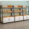 Balcão Ilha Expositores para Bolos de Padaria Vitrine Expositora Multicamadas Prateleiras para Panificação Supermercado Estilo Celebridade da Internet