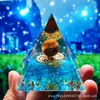 Bola de Cristal 73 Estilos Pirámide Bola de Cristal Transfronteriza Pirámide de Piedra Triturada Artesanías para el Hogar Adornos de Resina