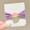Gomas para el pelo de dibujos animados estilo coreano con frutas, gomas elásticas de alta elasticidad, cordones dulces para coleta, anillos para el pelo de pulgar lindos, accesorios para el pelo, tocados