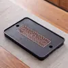 Bandeja de burbujas de té seca de piedra negra simple estilo japonés mesa de té pequeña juego de té de viaje bandeja de recepción de oficina de hotel en nombre de venta al por mayor