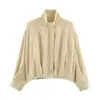 Chaqueta Bomber de Cuadros Nueva Otoño 2026 para Mujer Cuello Alto Dobladillo Corto Plisado Holgada Informal Ropa Exterior de Cuadros