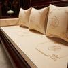 [Seleccionar Modelo] Sofá de Madera Maciza Personalizado Funda de Sofá Bordada Cojín de Sofá de Palo de Rosa Almohadilla de Esponja Látex Almohada