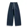 Pantalones deportivos casuales para hombre, nueva colección primavera/otoño 2026, pants de chándal de pierna ancha de color liso, estilo de pierna recta, los pantalones de moda de este año