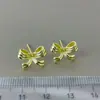 Brincos de Tarraxa com Laço de Prata S925 e Pérolas para Fazer Você Mesmo Brincos Requintados Semi-acabados Dourado Prata 4-5mm
