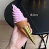 Modelo de sorvete, cone de sorvete falso, enfeites de cone de ovo, decoração de sorvete, adereços para fotos