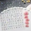 Pegatinas para Uñas con Letras Mayúsculas en Inglés Planas Adhesivas 26 Letras Inglesas Pegatinas para Uñas DIY Decoraciones Dh571