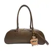 Bolso de Hombro Tipo Baguette para Mujer de Alta Gama Gran Capacidad Bolso de Bolos Diseño de Nicho Versátil Bolso de Hombro Único para el Trabajo
